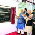 जम्मू में मल्टी पार्किंग का उद्घाटन करते एलजी मनोज सिन्हा