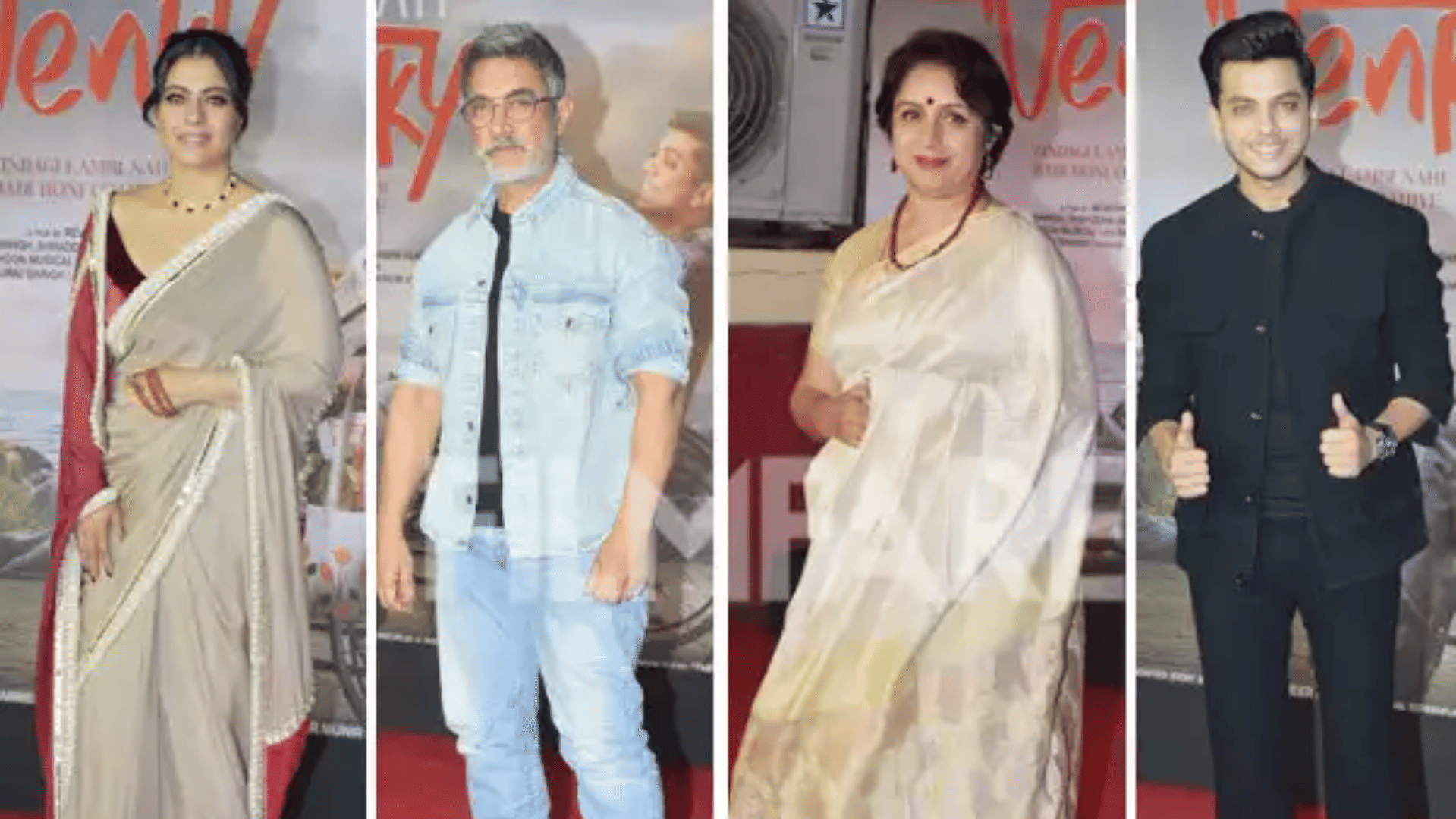 Aamir Khan unique look at screening of kajol film Salaam Venky users trolled actor