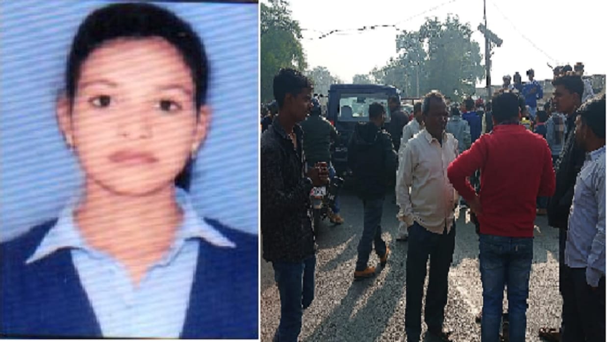 Uncontrollable truck crushed 11th class girl going to school death driver escaped leaving the truck