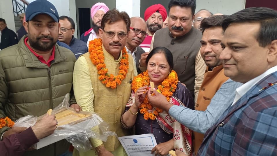 Meena Dhingra from BJP appointed as Senior Deputy Mayor of Ambala Municipal Corporation