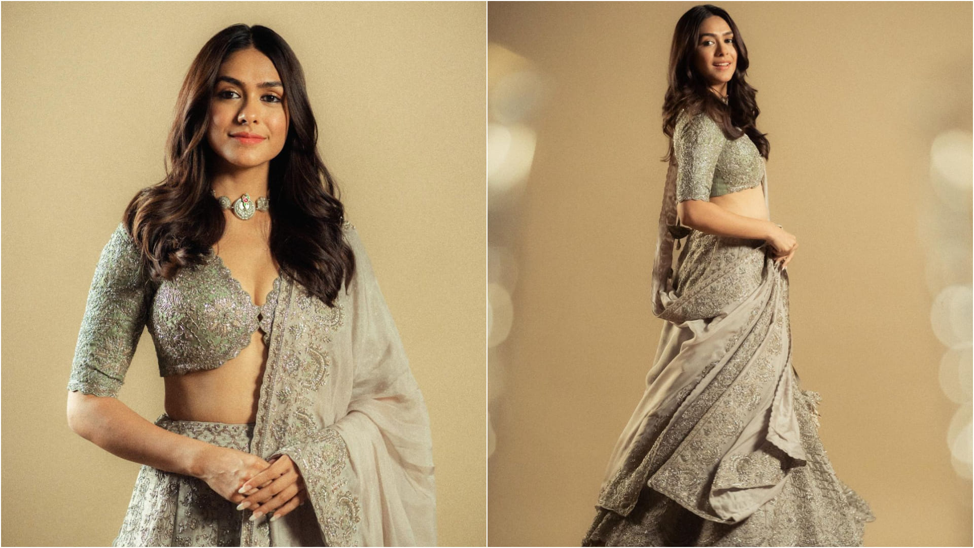 Wedding Fashion Take Inspiration From Mrunal Thakur Latest Saree Look See Photos Images