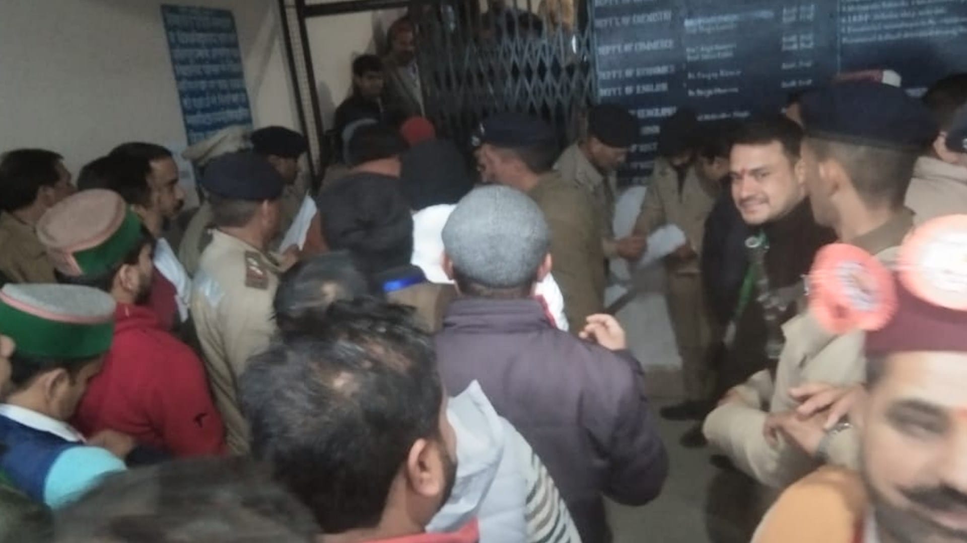 Himachal Election Results today Photos of employees on counting center