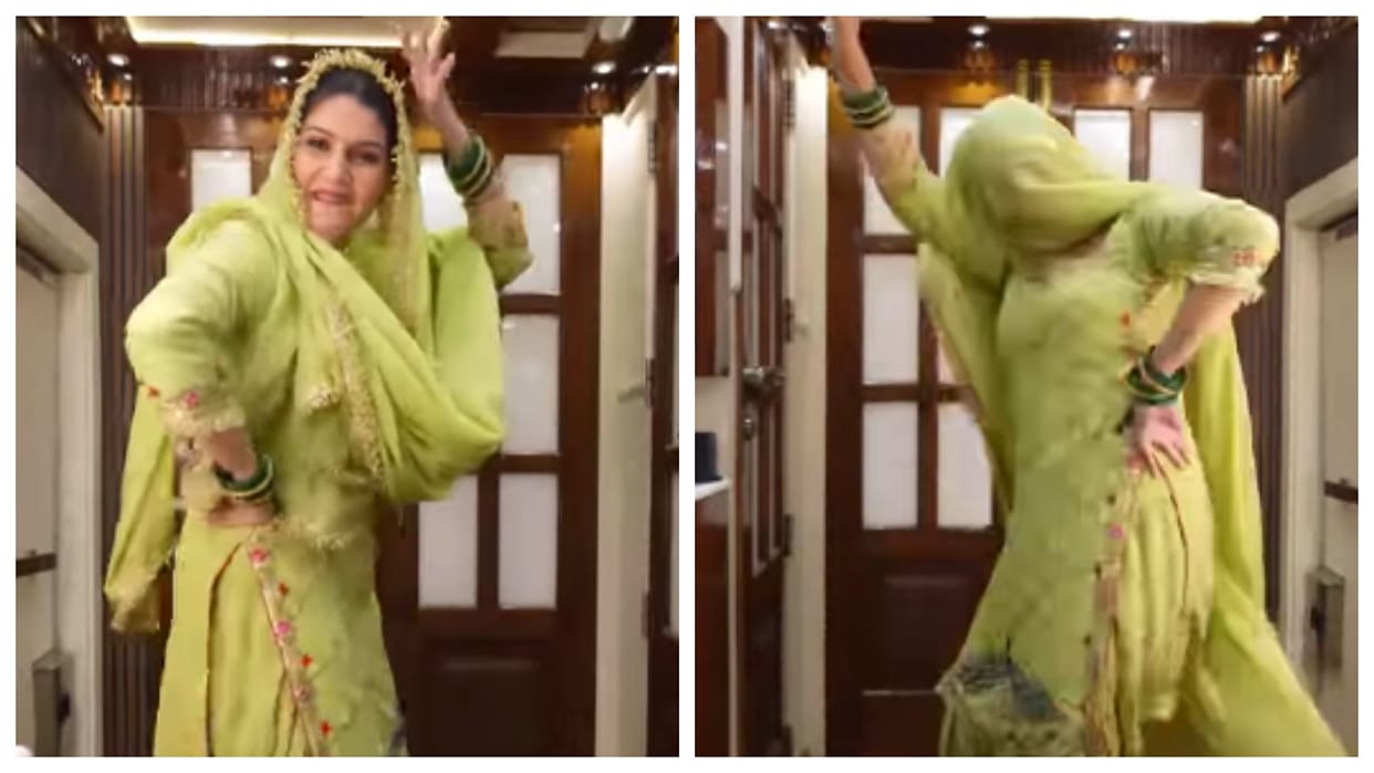 Dance queen Sapna Choudhary shares dance video on Balam song goes viral on Social media