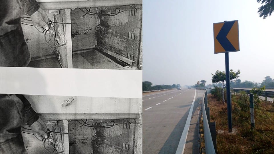 CCTV batteries worth Rs 10 lakh stolen and signboards also cut by thieves on Yamuna Expressway