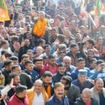 जीत के बाद अनिल शर्मा समर्थकों के साथ।