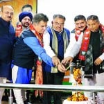 जम्मू में कार्यक्रम के दौरान भाजपा पदाधिकारी