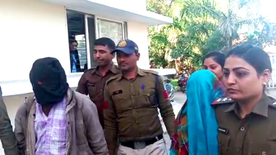 बेटे की हत्या के आरोप में पिता को गिरफ्तार कर लिया है।