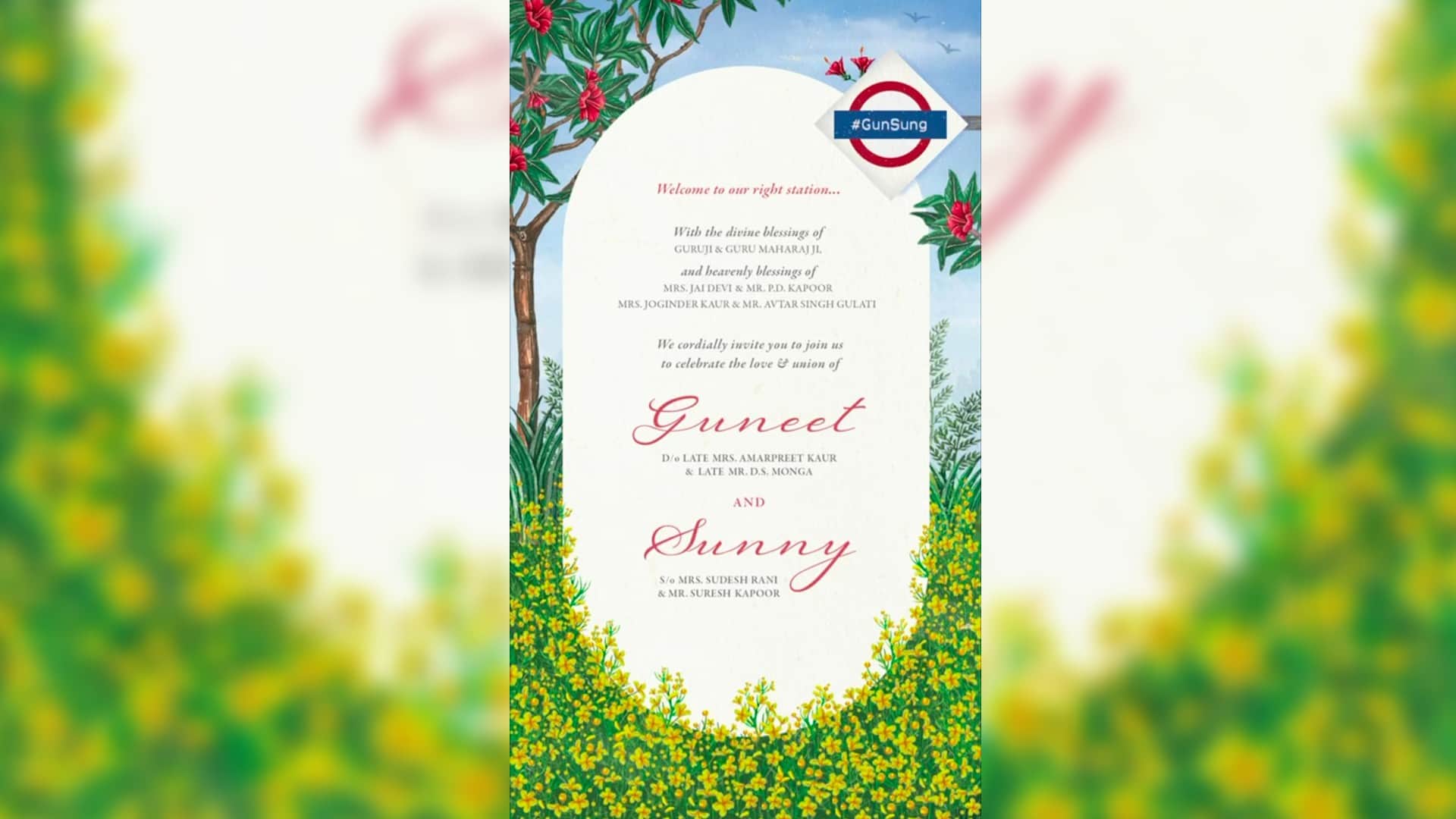 film mekar Guneet Monga sunny wedding invitation card takes inspiration from shahrukh khan ddlj