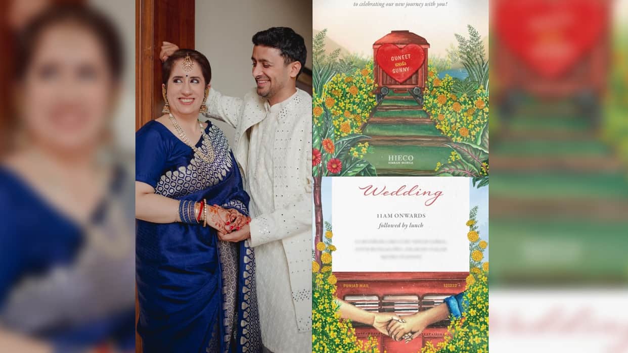 film mekar Guneet Monga sunny wedding invitation card takes inspiration from shahrukh khan ddlj