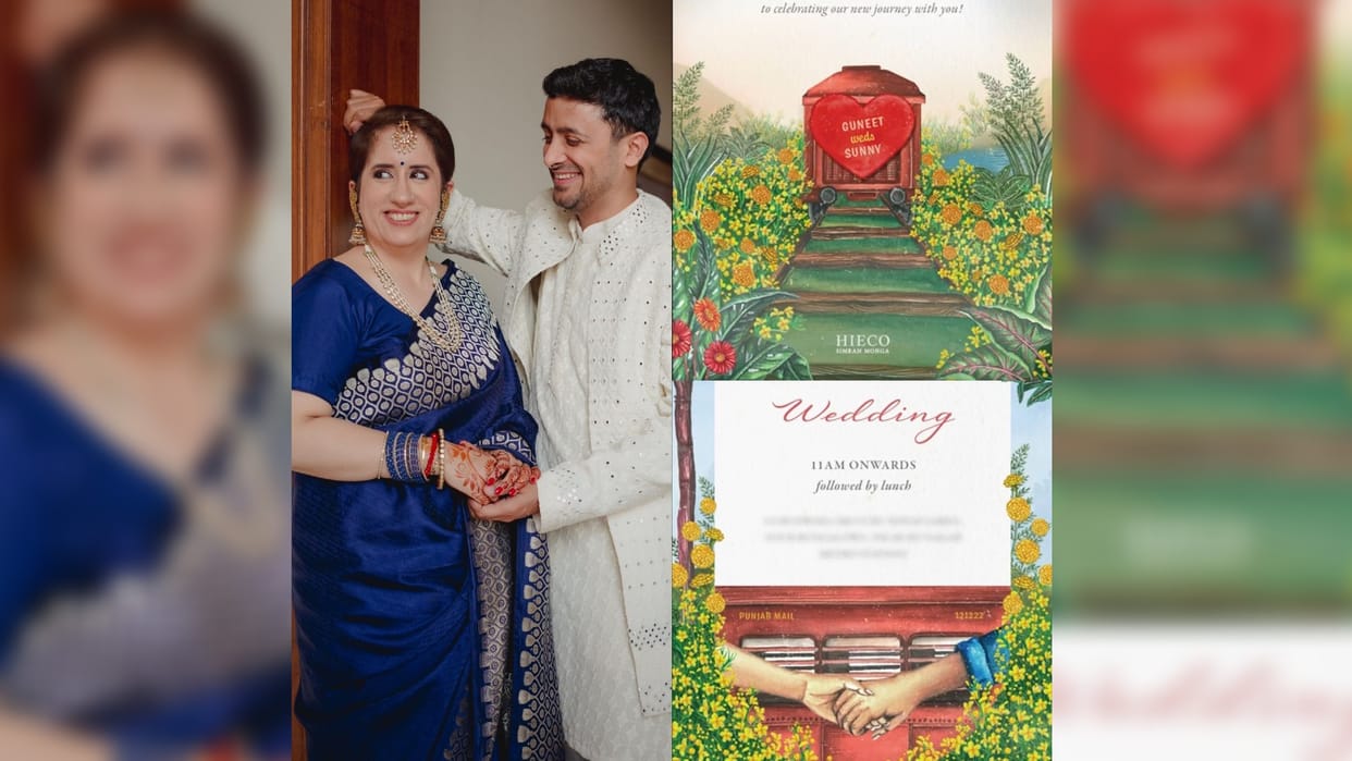 film mekar Guneet Monga sunny wedding invitation card takes inspiration from shahrukh khan ddlj