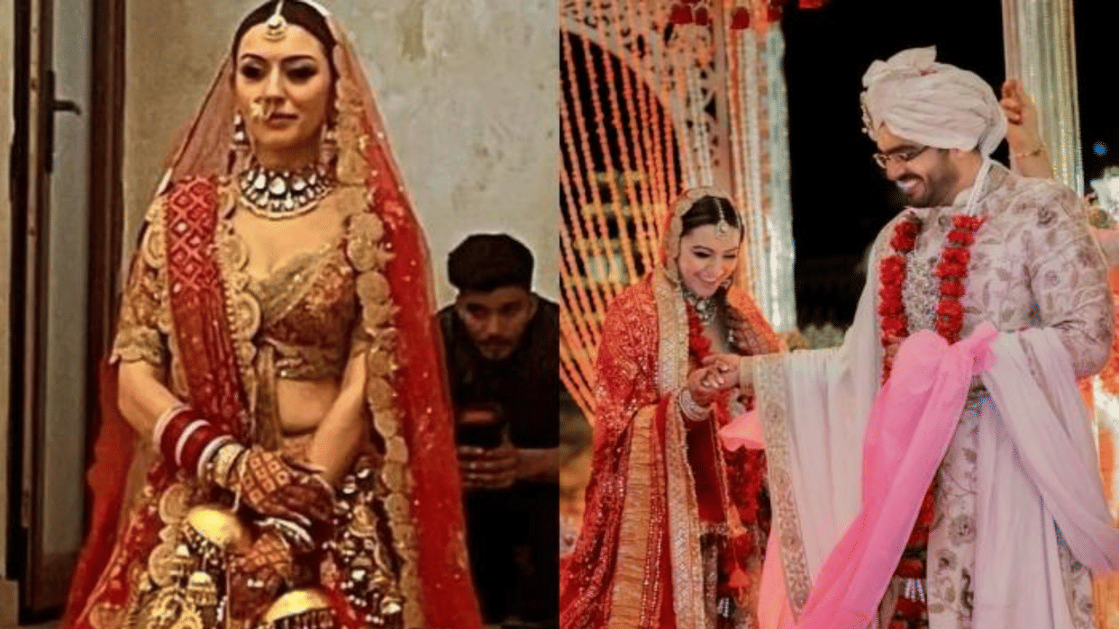 Hansika Motwani Pehli Rasoi after marriage with sohael kathuria actress cooked halwa for in laws