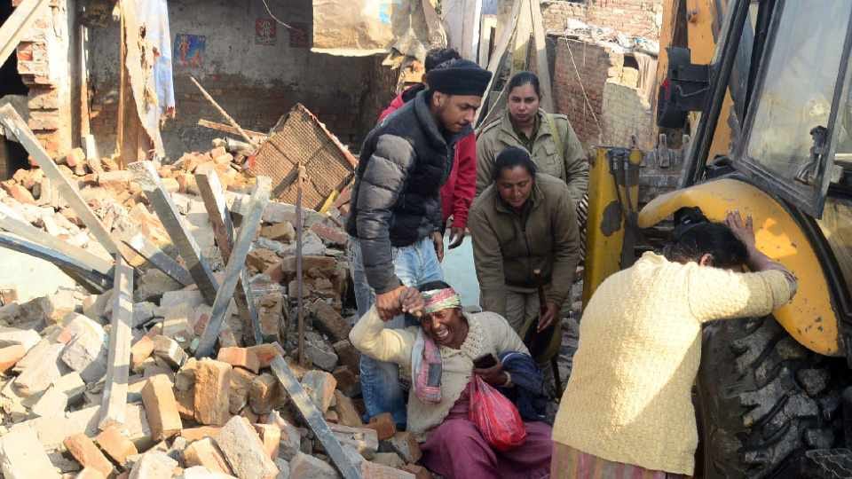Administration broke illegal constructions in Jalandhar of Punjab