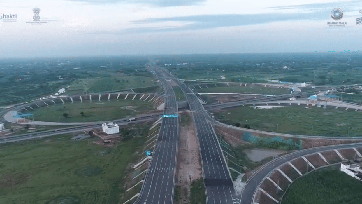 total of 34,800 km of National Highways are being developed in india under bharatmala phase one