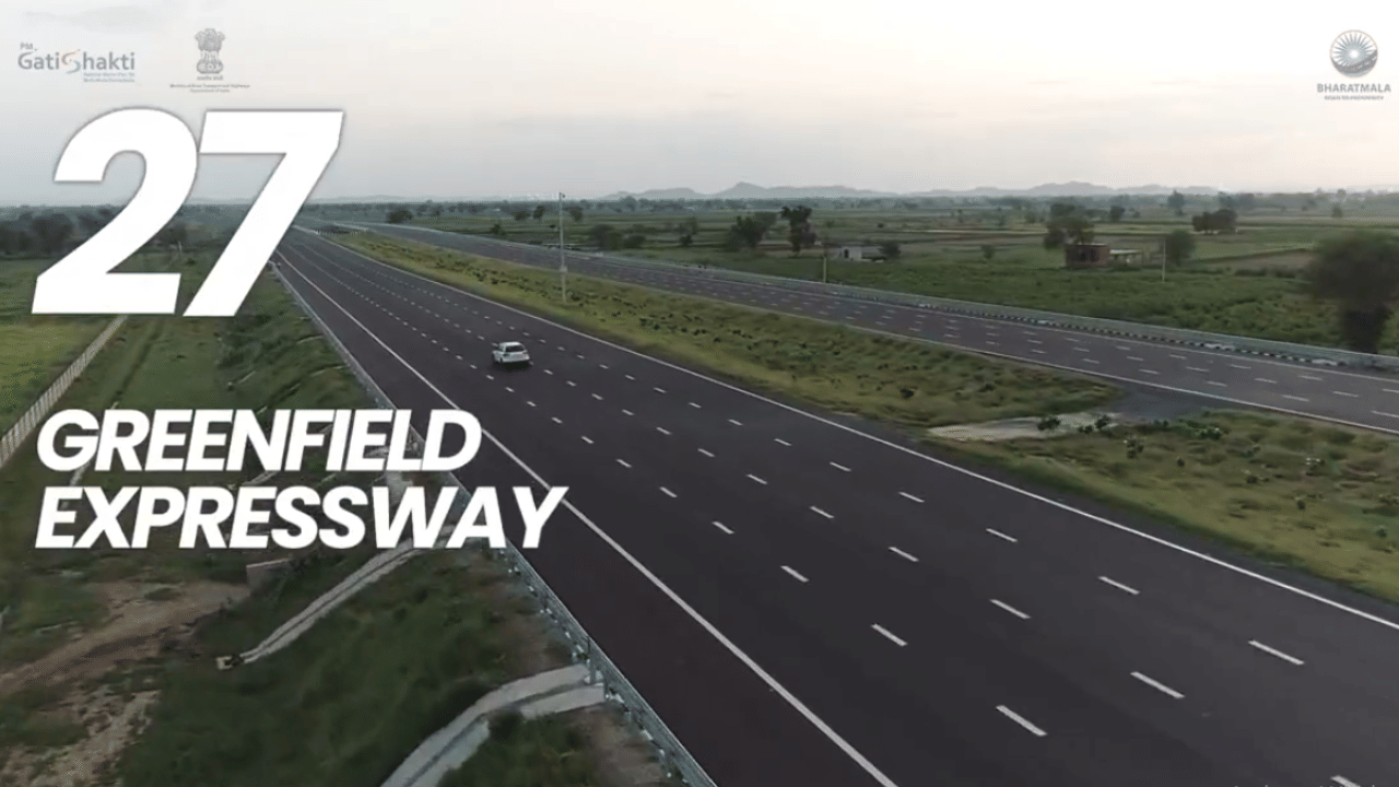 total of 34,800 km of National Highways are being developed in india under bharatmala phase one