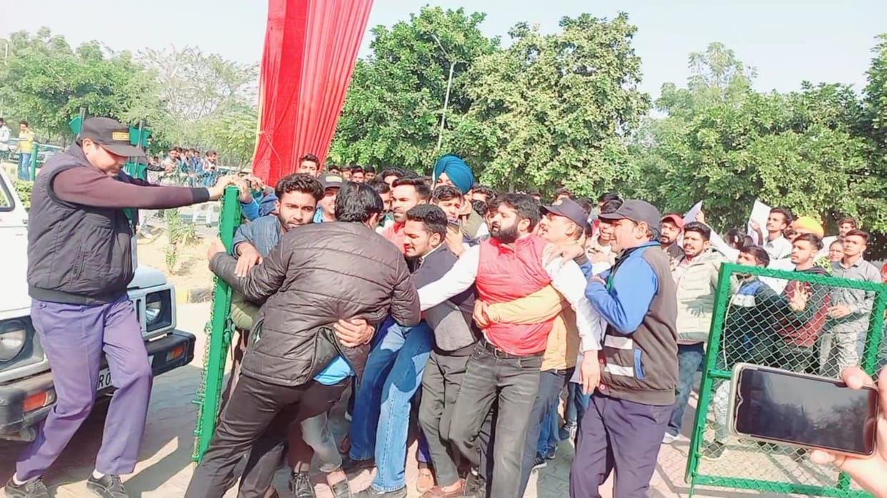 CDLU: Students protest overnight, ruckus in the morning, police had to be called after a scuffle