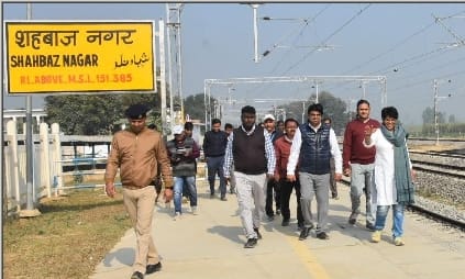 Platform of goods godown of Bhopatpur railway station found sunk, AEN asked for report