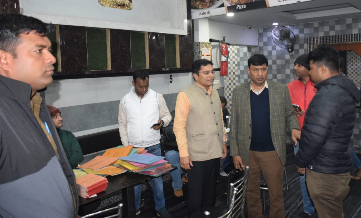GST raid on restaurant, furniture and iron shop