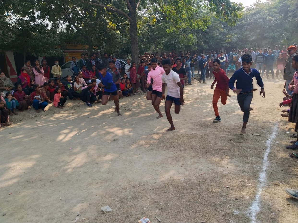 Students performed in block level sports competition