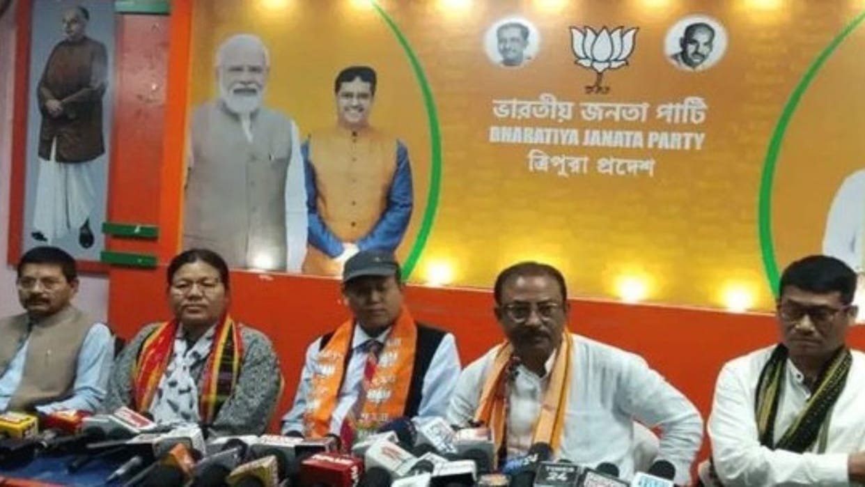 ex militant leader Daniel Borak joins bjp in tripura along with 29 other members