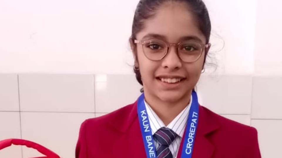 Manya chamoli of zirakpur wins 25 Lakh rupees in Kaun Banega Crorepati