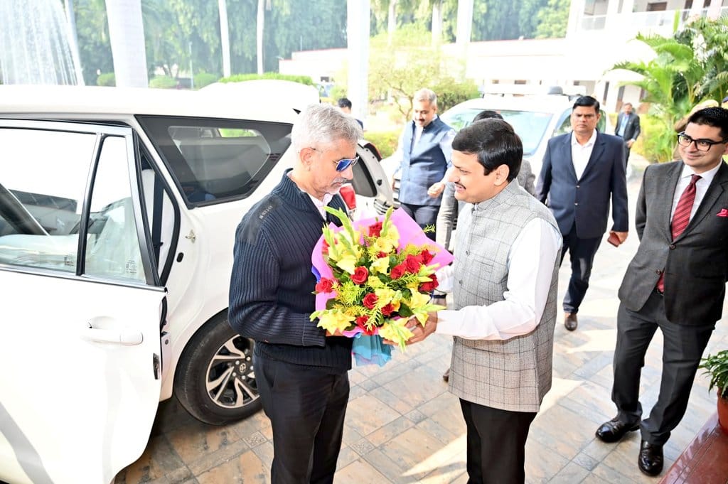 External Affairs Minister Subramaniam Jaishankar Prasad at Babatpur Lal Bahadur Shastri International Airport