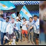 अर्जेंटीना के फैन्स और लियोनल मेसी