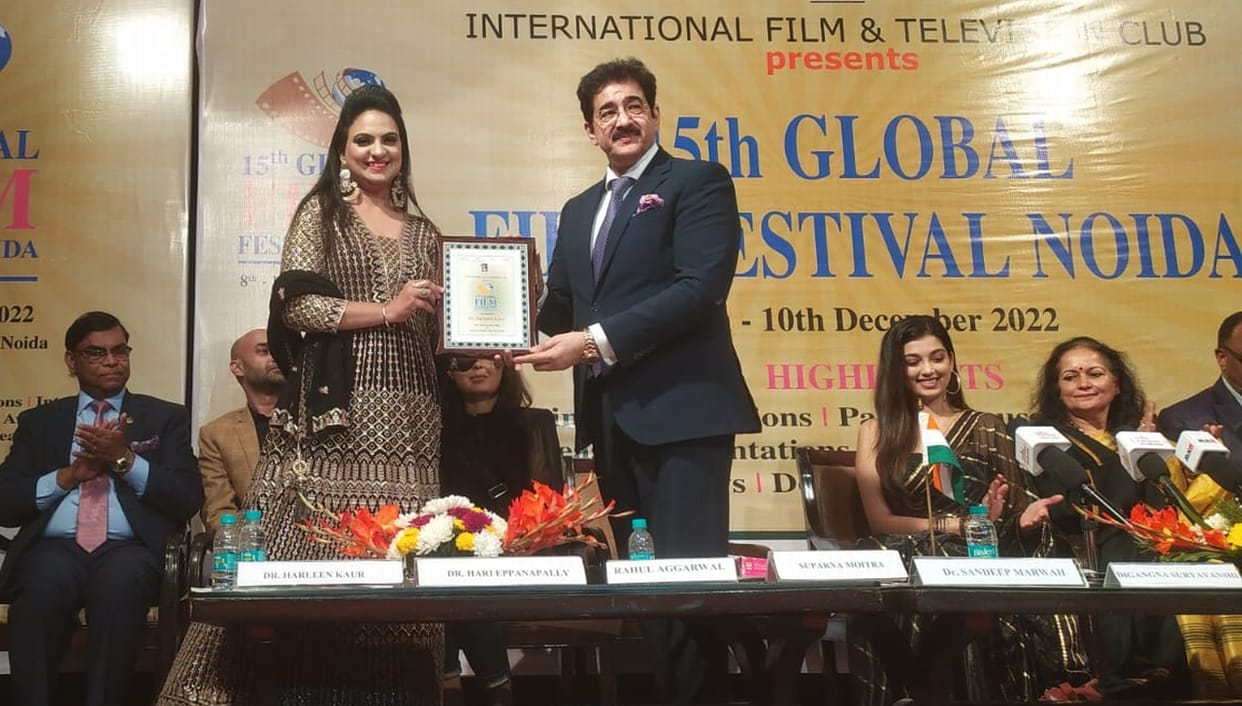 sirmaur news dr harleem kaur honoured in gloval international film festival noida