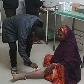 Hathras: Car of devotees going to bathe in Ganga collided with truck, eight injured
