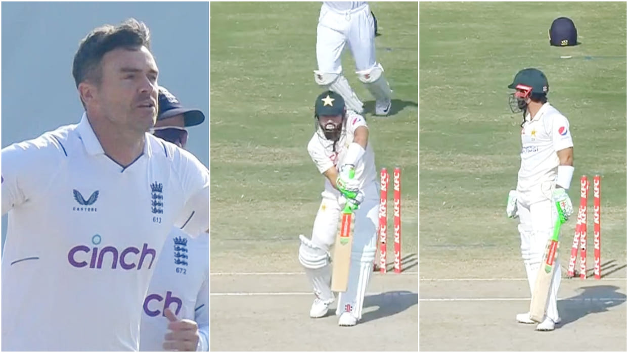 James Anderson leaves Rizwan in complete disbelief, after clean bowled rizwan in England vs Pakistan 2nd Test