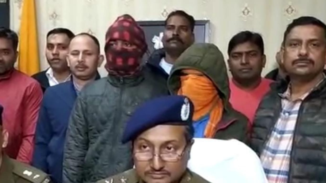 Two Accused of loot with kirana businessmen arrested in Lucknow.