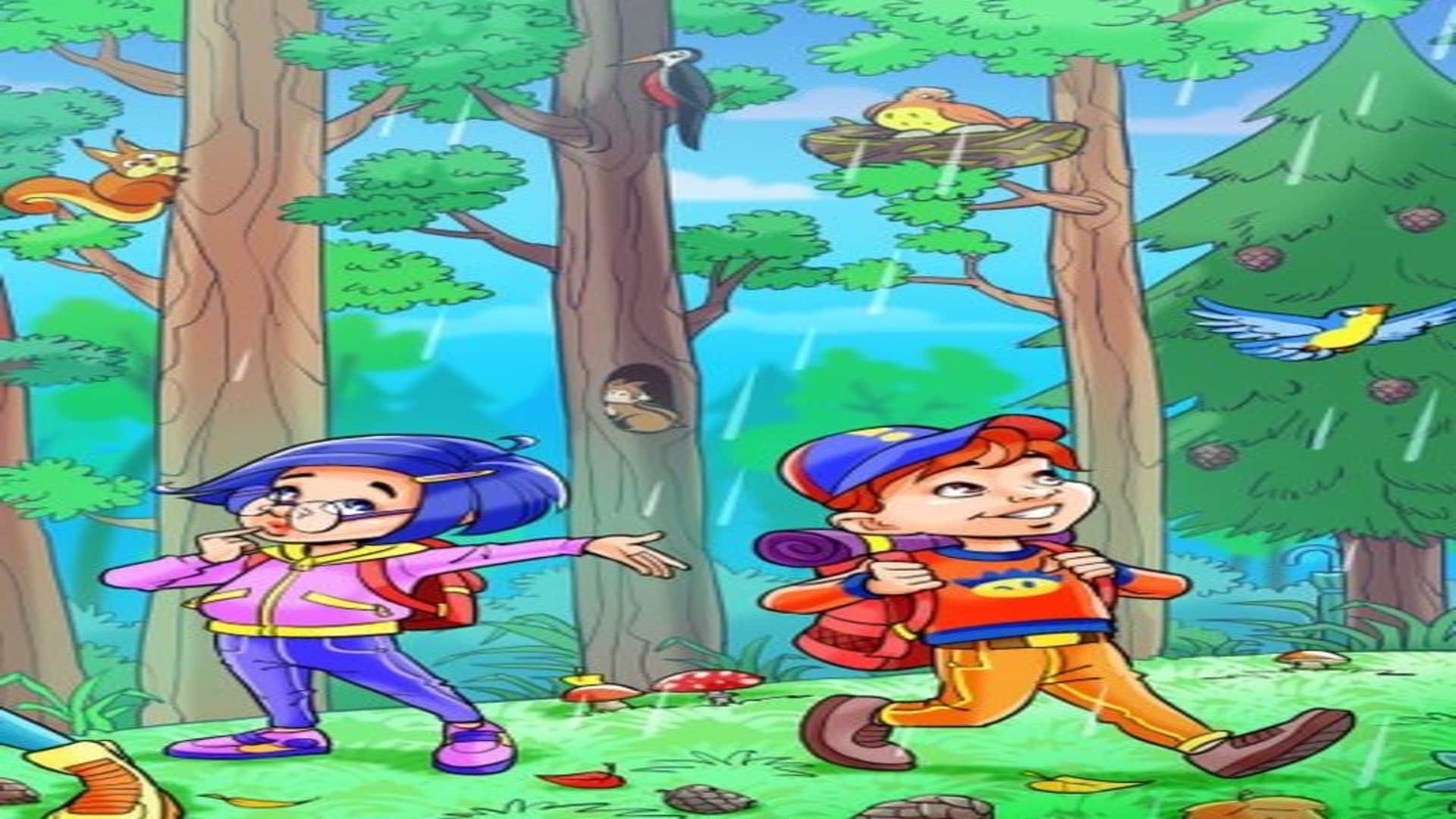 Optical illusion: can you find umbrella hidden in this image brain teaser picture puzzle