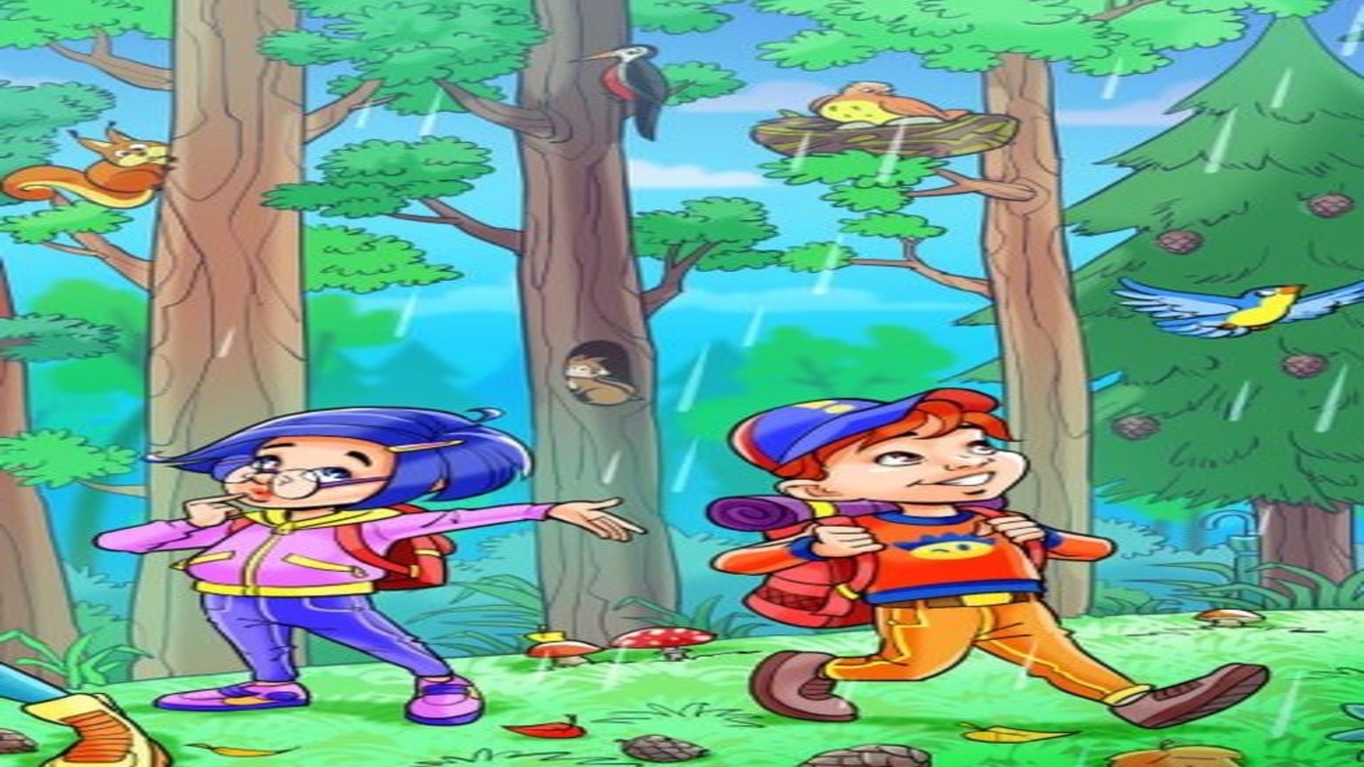 Optical illusion: can you find umbrella hidden in this image brain teaser picture puzzle