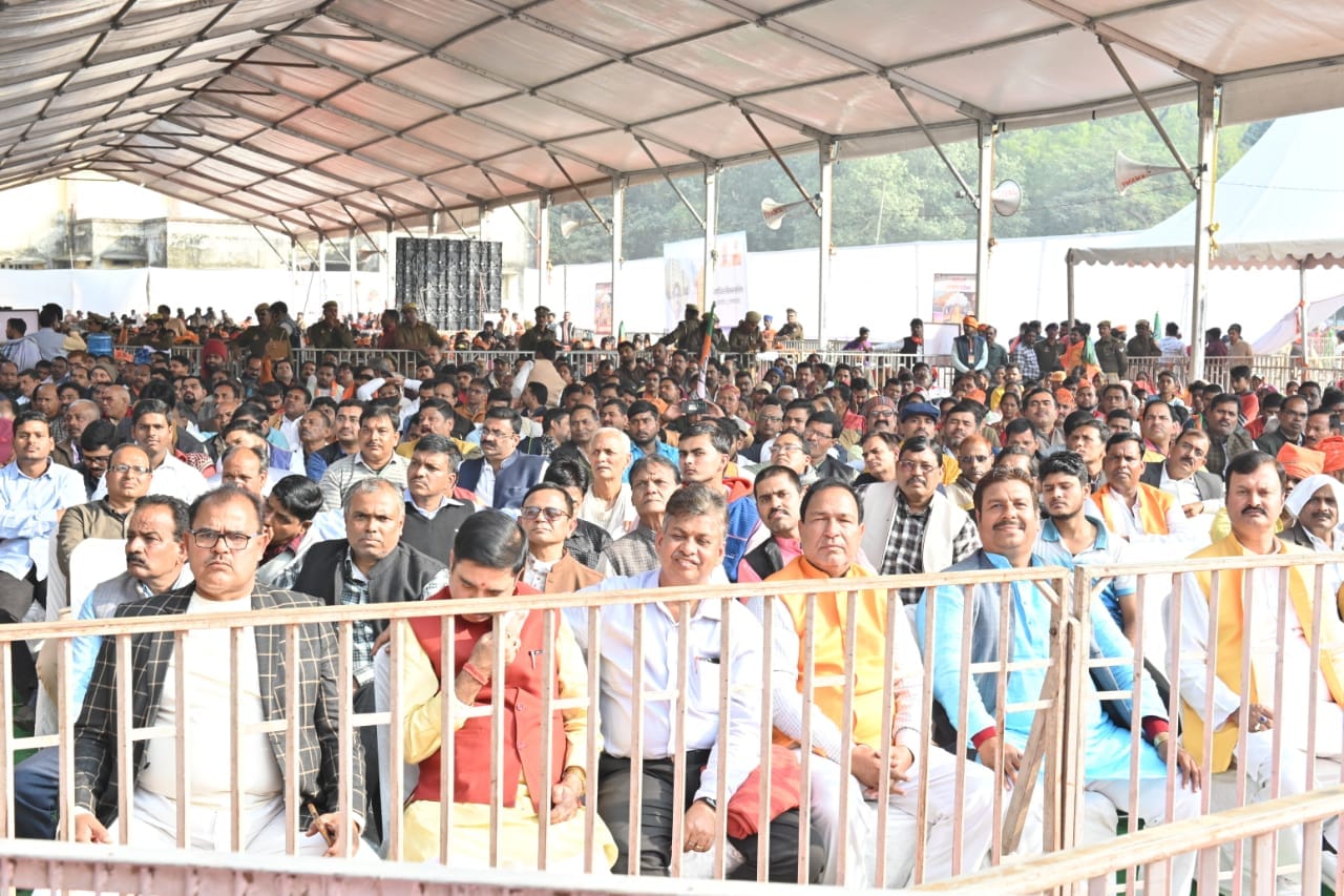 CM Yogi in varanasi with Enlightened people said UP is going become engine of India development