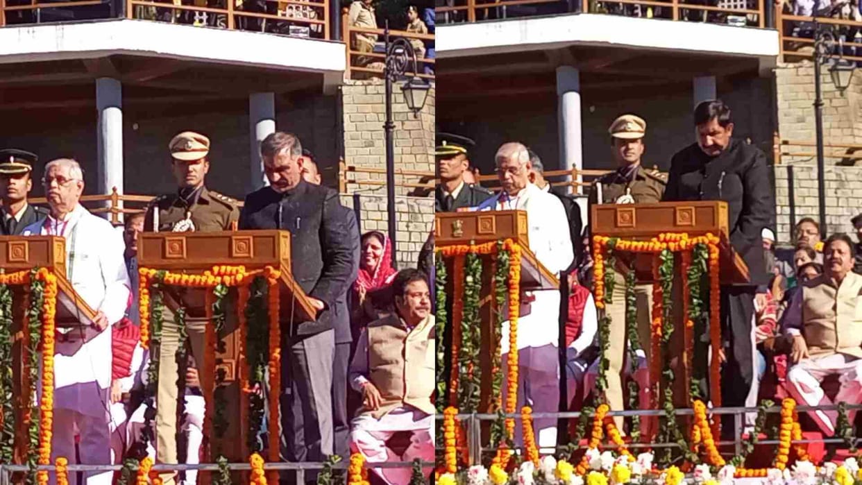 Himachal CM Oath Live: Sukhvinder Singh Sukhu New CM Himachal Pradesh Deputy CM Mukesh Agnihotri Swearing