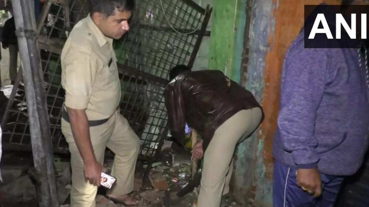 Telangana one person injured in s blast in Bada Bazar area Nizamabad