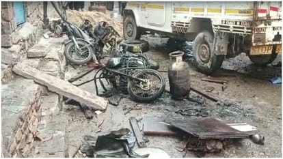 Jodhpur cylinder blast updates deceased family protested for compensation