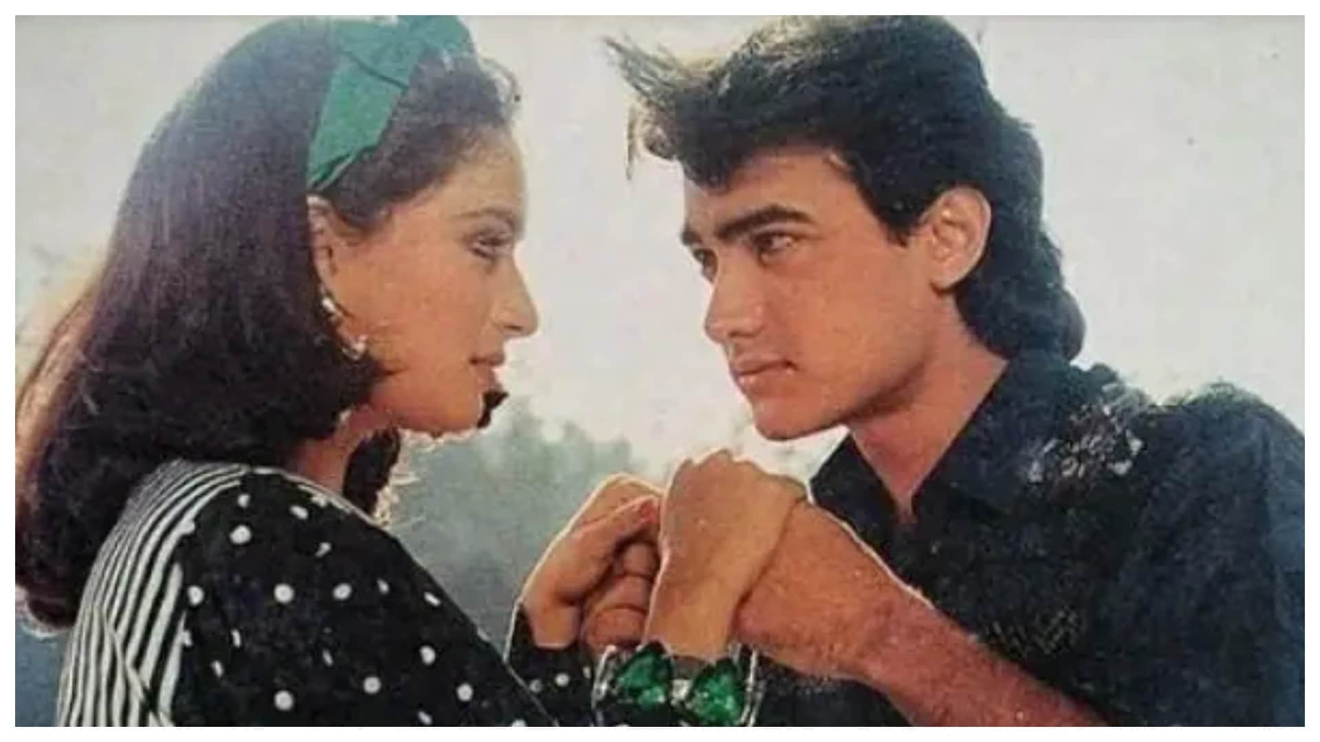 Monday Flashback: When Aamir Khan do Prank with Madhuri Dixit during Dil movie actress run behind him to beat