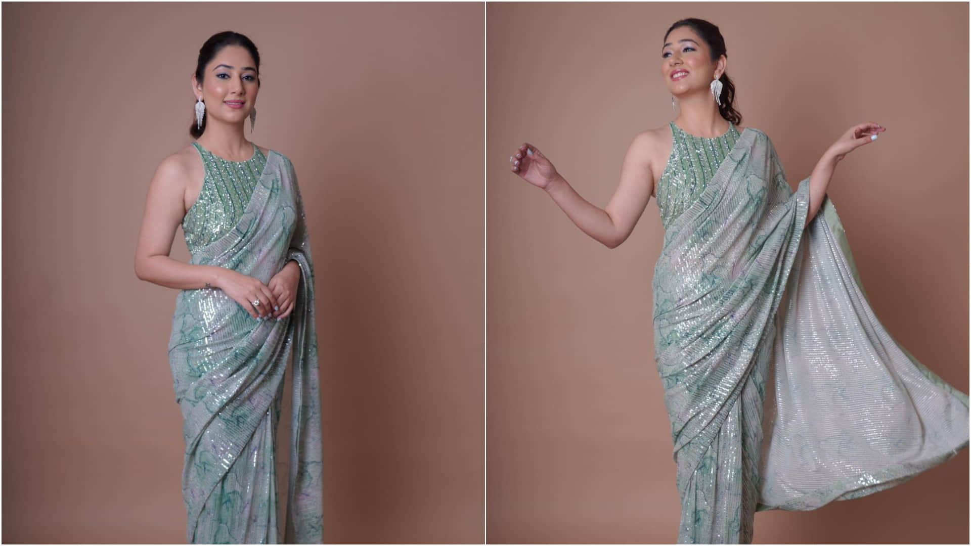 disha parmar looks ethereal in ita awards 2022 wearing saree