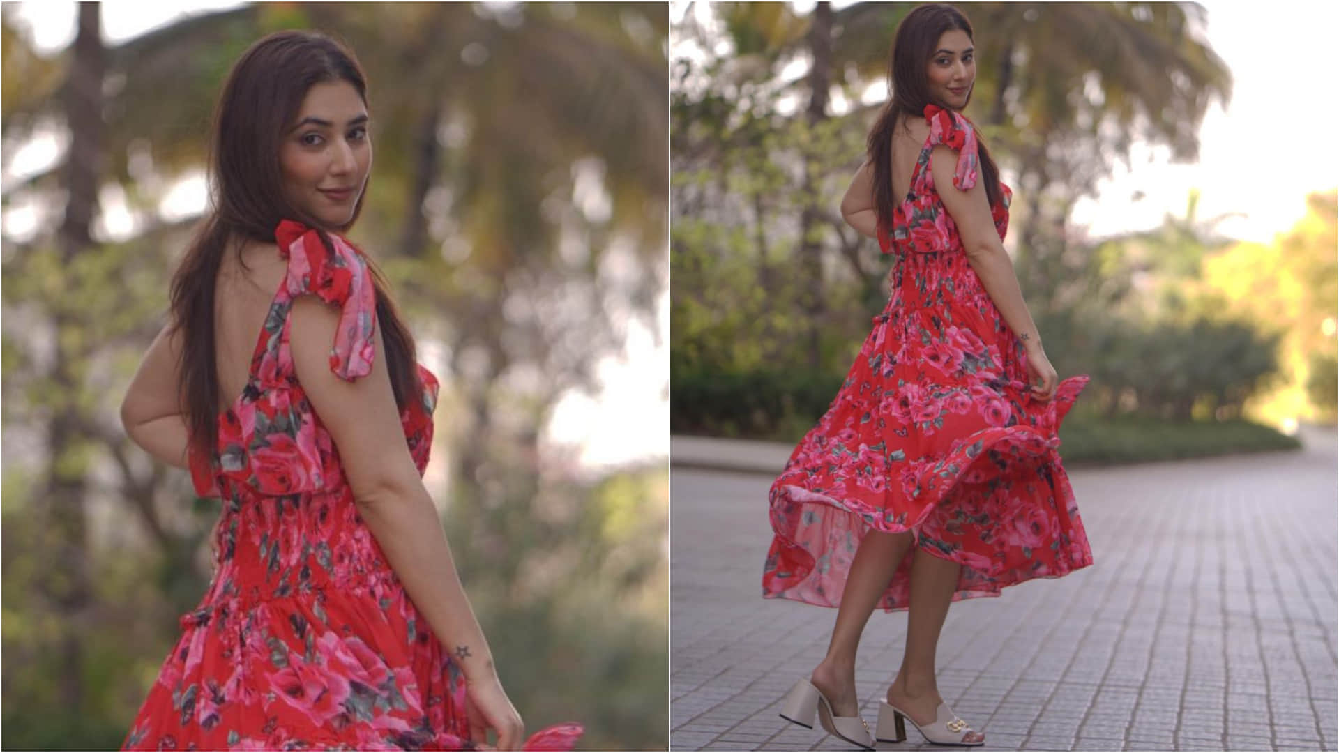 disha parmar looks ethereal in ita awards 2022 wearing saree