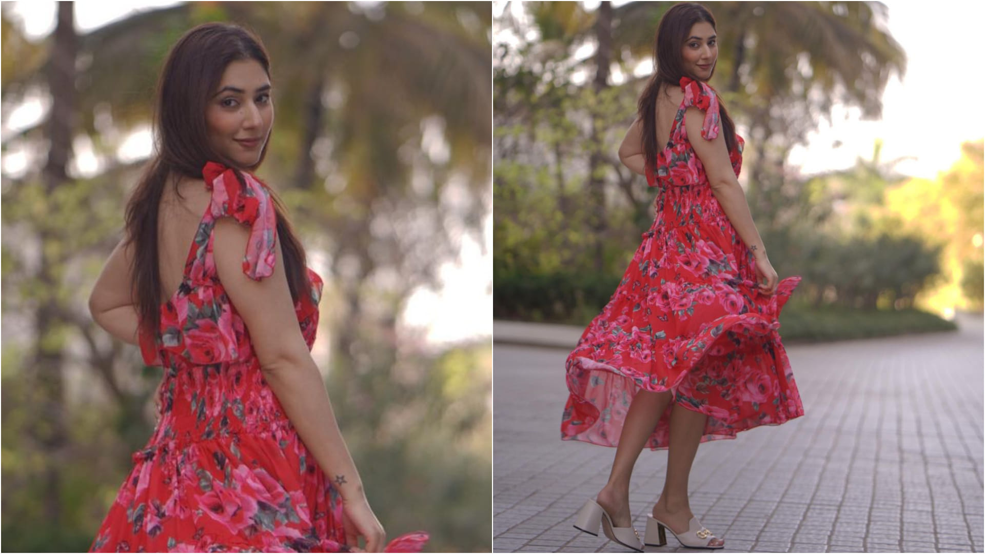 disha parmar looks ethereal in ita awards 2022 wearing saree