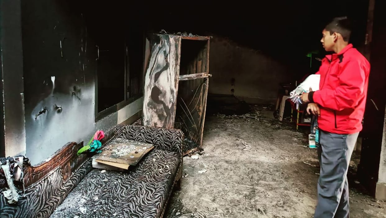 SP leader's house fire