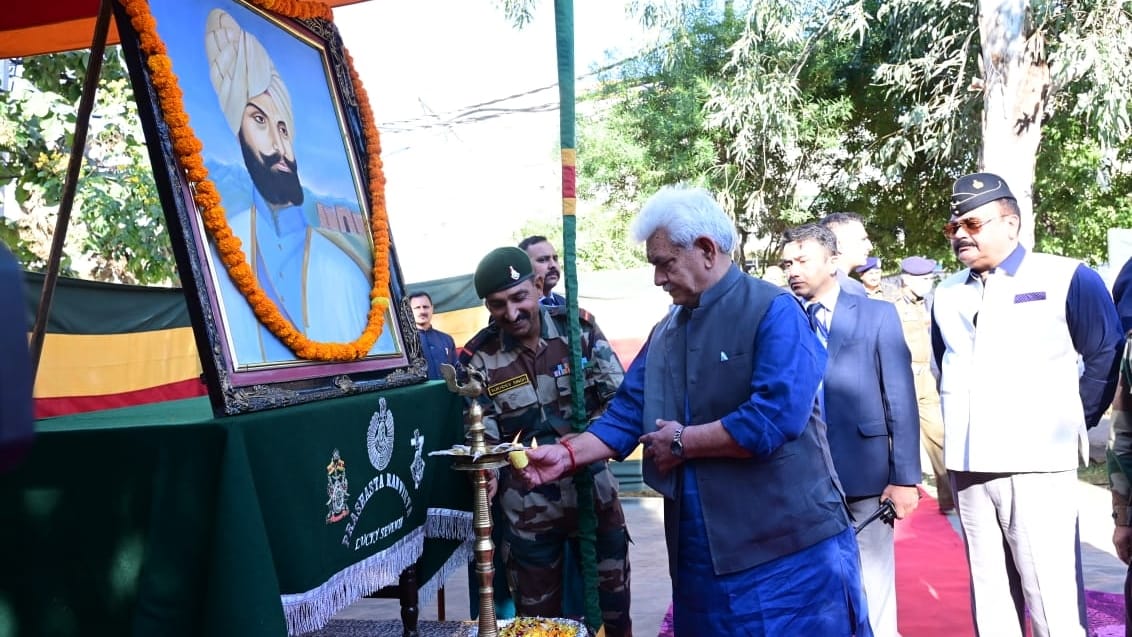 jammu kashmir lg manoj sinha paid Tributes to General Zorawar Singh on Martyrdom Day