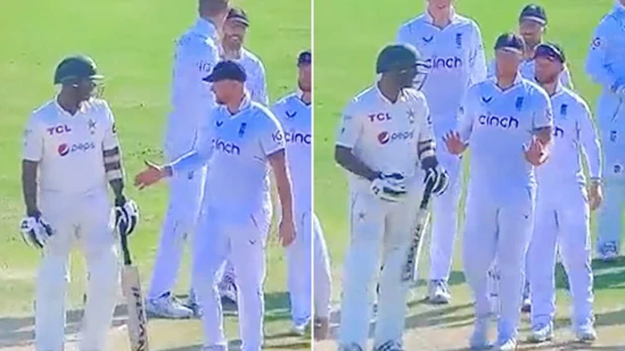 Pakistan Batter refuses to shake hands with Ben Stokes after England win series in 2nd Test, video viral