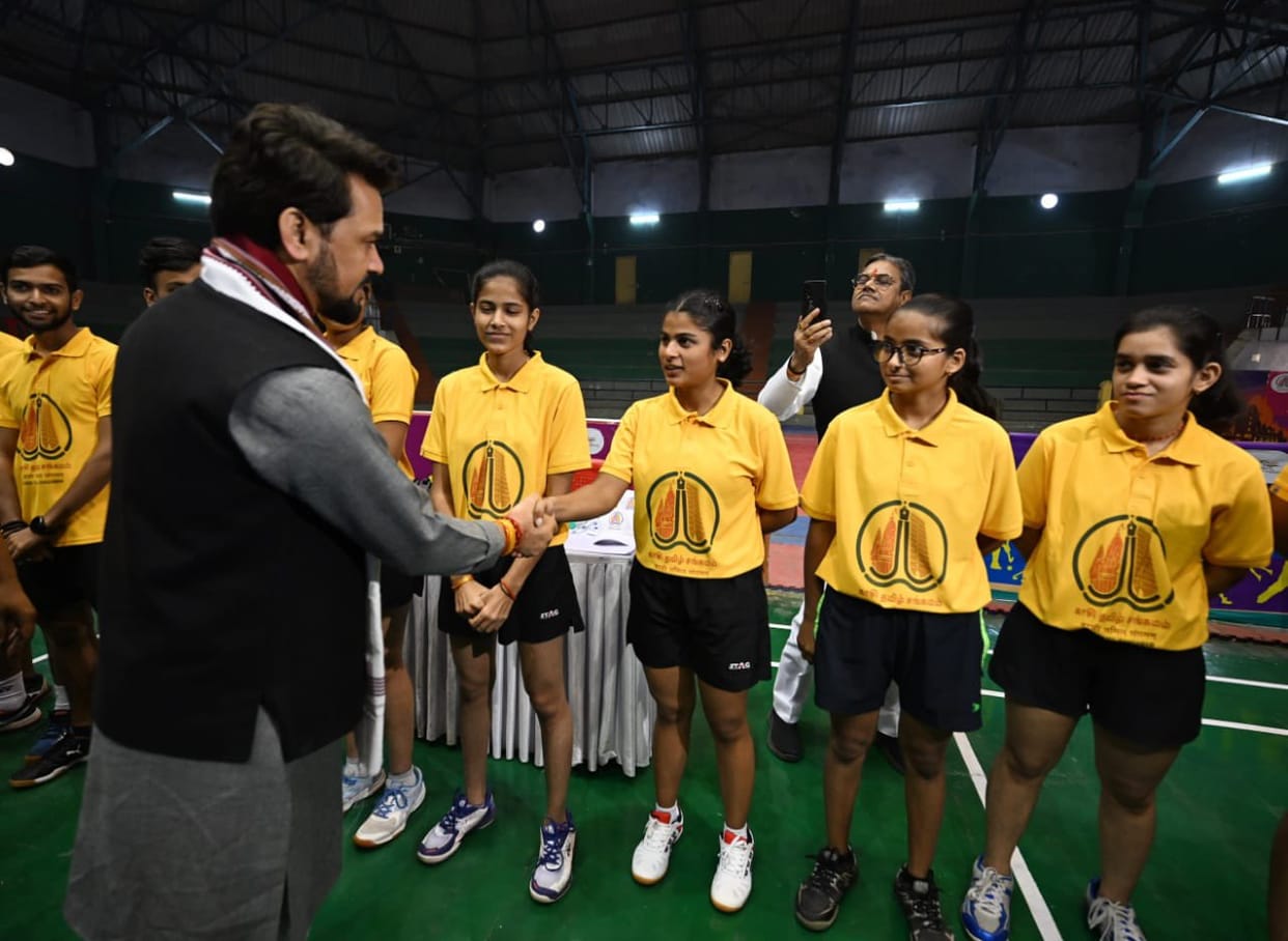 Kashi Tamil Sangmam Anurag Thakur said two ancient cultures meeting through literature culture and sports