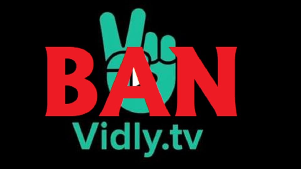Vidly TV बैन...