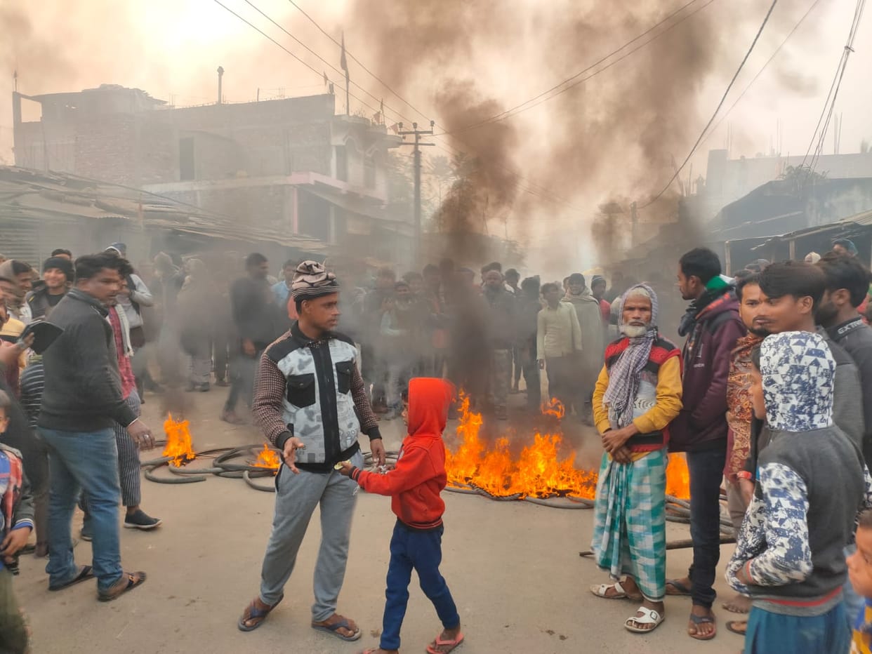 Young man Went to listen Bhagwat Katha was shot in Araria: Road jammed for 7 hours after death