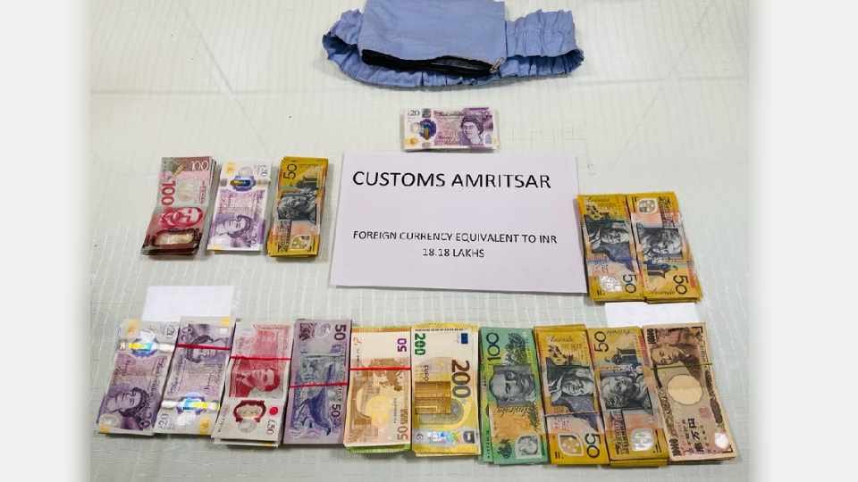 Woman going to Dubai with foreign currency arrested at Amritsar airport