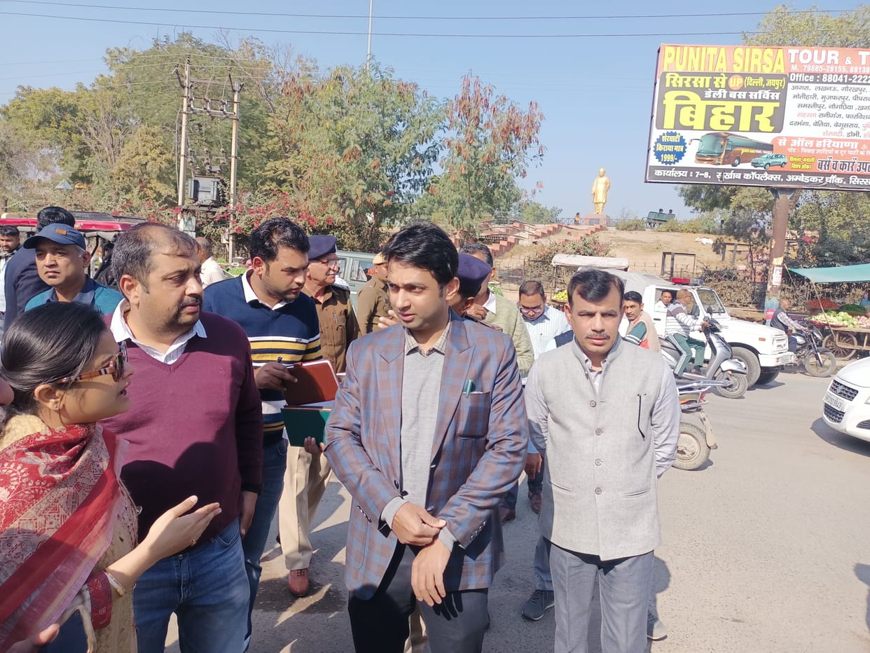 DC visited in the morning, the administration came into action after noon, removed the encroachment, from today the market is also one-way