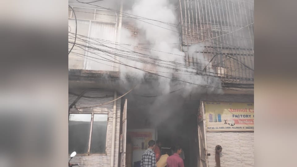Fire Broke out in Candle Factory of Hallomajra of Chandigarh