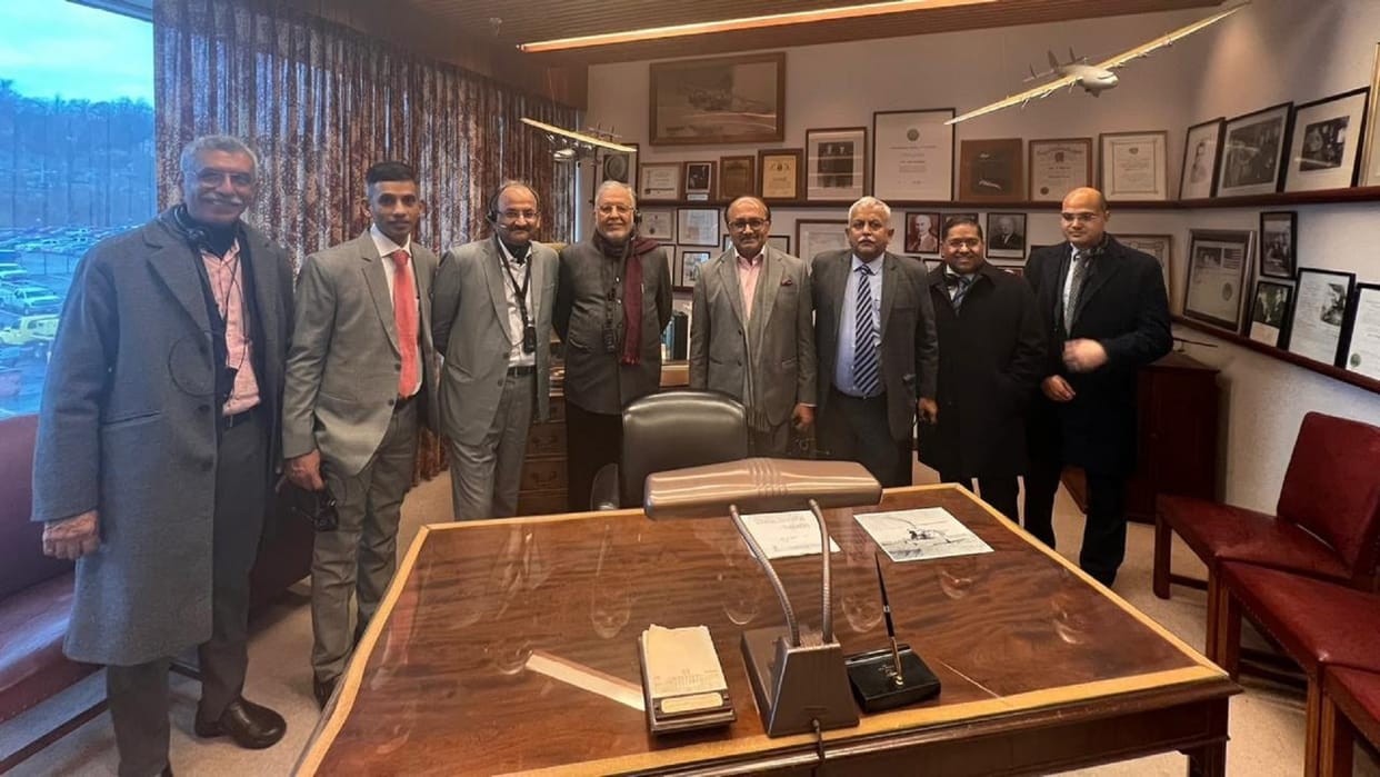 delegation from UP visited American aircraft manufacturer Sikorsky main plant in Connecticut US